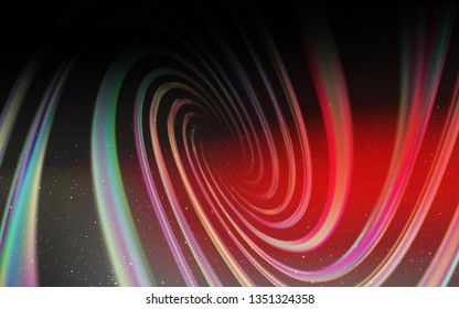 Dark Red vector template with space stars. Modern abstract illustration with Big Dipper stars. Best design for your ad, poster, banner.