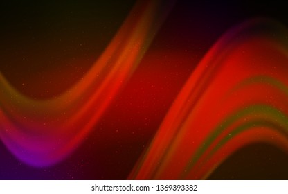 Dark Red vector template with space stars. Modern abstract illustration with Big Dipper stars. Pattern for futuristic ad, booklets.