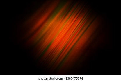 Dark Red vector template with space stars. Space stars on blurred abstract background with gradient. Pattern for futuristic ad, booklets.