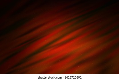 Dark Red vector template with space stars. Space stars on blurred abstract background with gradient. Smart design for your business advert.