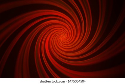 Dark Red vector template with space stars. Glitter abstract illustration with colorful cosmic stars. Best design for your ad, poster, banner.