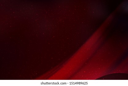 Dark Red vector template with space stars. Glitter abstract illustration with colorful cosmic stars. Best design for your ad, poster, banner.