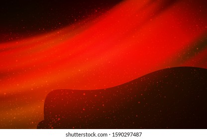 Dark Red vector template with space stars. Modern abstract illustration with Big Dipper stars. Best design for your ad, poster, banner.