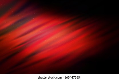 Dark Red vector template with space stars. Glitter abstract illustration with colorful cosmic stars. Best design for your ad, poster, banner.