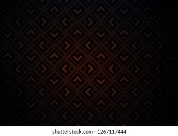 Dark Red vector template with sticks, squares. Colorful decorative design in simple style with lines, rhombuses. Pattern for ads, posters, banners.
