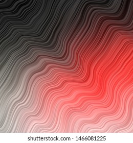 Dark Red vector template with wry lines. Colorful abstract illustration with gradient curves. Template for your UI design.