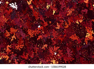Dark Red vector texture with abstract forms. Modern abstract illustration with colorful random forms. Modern design for your business card.