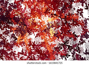 Dark Red vector texture with abstract forms. Modern abstract illustration with colorful random forms. Modern design for your business card.