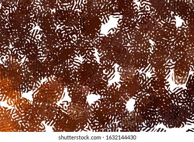 Dark Red vector texture with abstract forms. Colorful chaotic forms with gradient in modern style. Simple design for your web site.