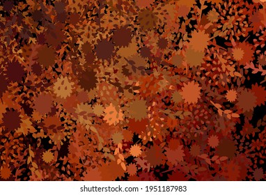 Dark Red vector texture with abstract forms. Illustration with colorful gradient shapes in abstract style. Elegant design for wallpapers.