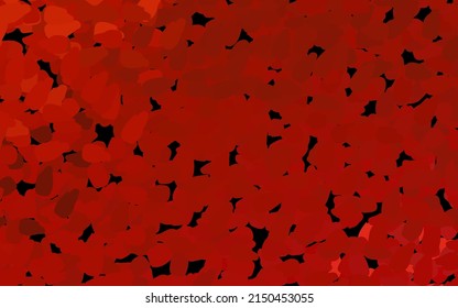 Dark Red vector texture with abstract forms. Decorative design in abstract style with random forms. Simple design for your web site.