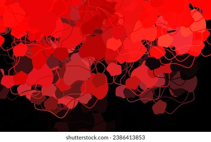 Dark Red vector texture with abstract forms. Decorative design in abstract style with random forms. Best smart design for your business.