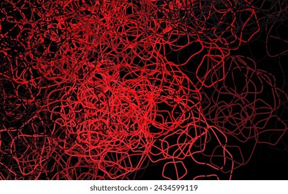 Dark Red vector texture with abstract forms. Colorful chaotic forms with gradient in modern style. Background for a cell phone.