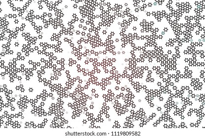 Dark Red vector texture with beautiful stars. Blurred decorative design in simple style with stars. Best design for your ad, poster, banner.