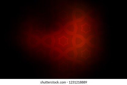 Dark Red vector texture with beautiful stars. Modern geometrical abstract illustration with stars. Best design for your ad, poster, banner.