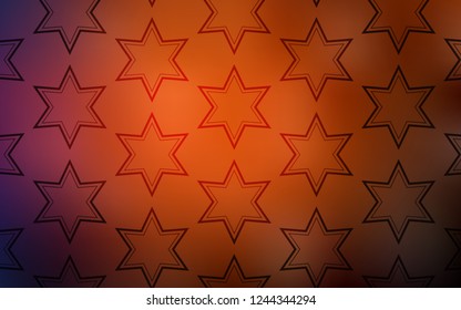 Dark Red vector texture with beautiful stars. Shining colored illustration with stars. Pattern for websites, landing pages.