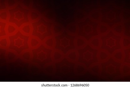Dark Red vector texture with beautiful stars. Shining colored illustration with stars. Pattern for new year ad, booklets.