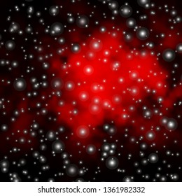 Dark Red vector texture with beautiful stars. Colorful illustration with abstract gradient stars. Theme for cell phones.