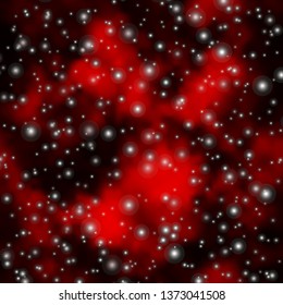 Dark Red vector texture with beautiful stars. Shining colorful illustration with small and big stars. Pattern for new year ad, booklets.