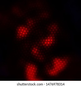 Dark Red vector texture with beautiful stars. Colorful illustration with abstract gradient stars. Design for your business promotion.