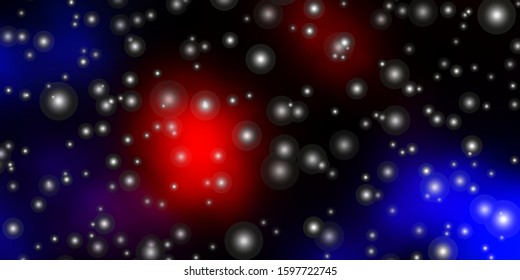 Dark Red vector texture with beautiful stars. Colorful illustration with abstract gradient stars. Theme for cell phones.