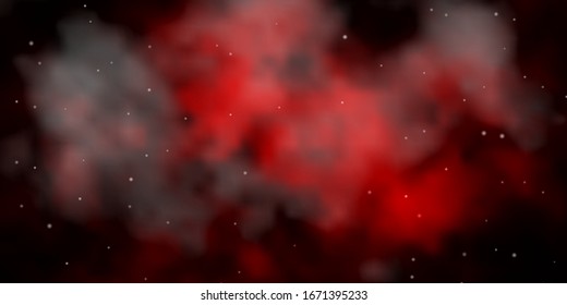 Dark Red vector texture with beautiful stars. Modern geometric abstract illustration with stars. Pattern for wrapping gifts.