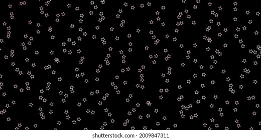 Dark Red vector texture with beautiful stars. Shining colorful illustration with small and big stars. Pattern for websites, landing pages.