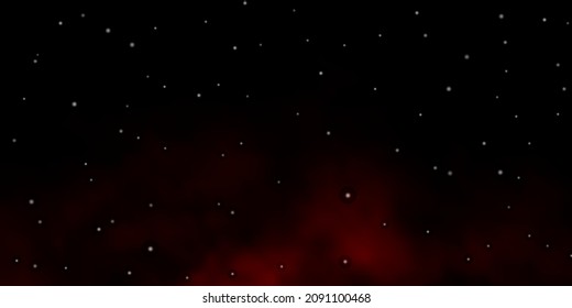 Dark Red vector texture with beautiful stars. Decorative illustration with stars on abstract template. Theme for cell phones.