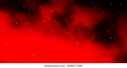 Dark Red vector texture with beautiful stars. Decorative illustration with stars on abstract template. Best design for your ad, poster, banner.