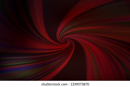 Dark Red vector texture with bent lines. A shining illustration, which consists of curved lines. A completely new template for your design.