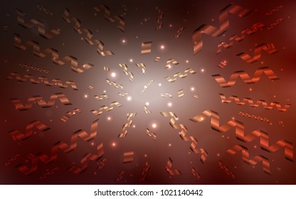 Dark Red vector texture with birthday confetti. Blurred decorative design in anniversary style with confetti. The pattern can be used for birthday gifts, congratulations.