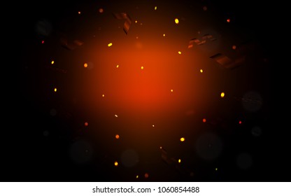 Dark Red vector texture with birthday confetti. Blurred decorative design in anniversary style with confetti. The pattern can be used for carnival, festival leaflets.