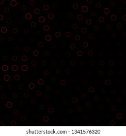 Dark Red vector texture with circles. Abstract colorful disks on simple gradient background. Pattern for websites, landing pages.