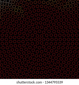 Dark Red vector texture with circles. Abstract colorful disks on simple gradient background. Pattern for booklets, leaflets.