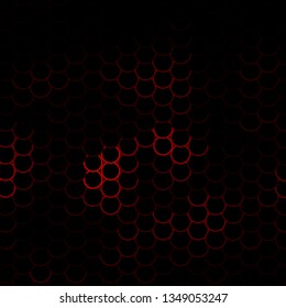 Dark Red vector texture with circles. Illustration with set of shining colorful abstract spheres. Pattern for business ads.