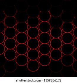 Dark Red vector texture with circles. Abstract colorful disks on simple gradient background. Pattern for booklets, leaflets.