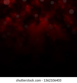 Dark Red vector texture with circles. Abstract colorful disks on simple gradient background. Pattern for wallpapers, curtains.