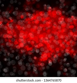 Dark Red vector texture with circles. Colorful illustration with gradient dots in nature style. Design for posters, banners.