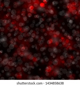 Dark Red vector texture with circles. Abstract decorative design in gradient style with bubbles. Design for your commercials.