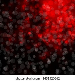 Dark Red vector texture with circles. Abstract decorative design in gradient style with bubbles. Pattern for websites, landing pages.