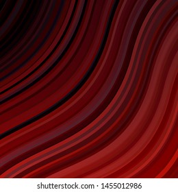 Dark Red vector texture with circular arc. Colorful illustration with curved lines. Smart design for your promotions.