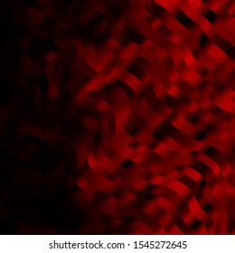 Dark Red vector texture with circular arc. Brand new colorful illustration with bent lines. Best design for your posters, banners.