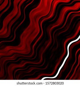 Dark Red vector texture with circular arc. Bright illustration with gradient circular arcs. Pattern for websites, landing pages.