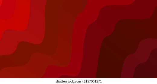 Dark Red vector texture with circular arc. Abstract gradient illustration with wry lines. Best design for your ad, poster, banner.