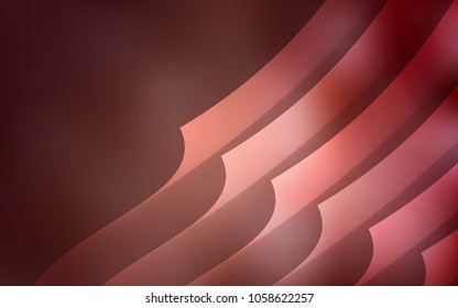 Dark Red vector texture with colored lines. Lines on blurred abstract background with gradient. Smart design for your business advert.