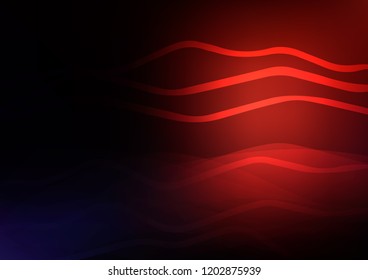 Dark Red vector texture with colored lines. Shining colored illustration with narrow lines. The pattern can be used for websites.