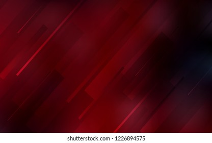 Dark Red vector texture with colored lines. Shining colored illustration with sharp stripes. Best design for your ad, poster, banner.