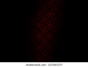 Dark Red vector texture with colored lines. Lines on blurred abstract background with gradient. Backdrop for TV commercials.