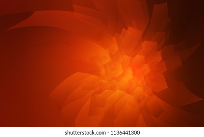 Dark Red vector texture with colorful hexagons. Design in abstract style with hexagons. New design for website's poster, banner.