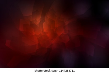 Dark Red vector texture with colorful hexagons. Colorful hexagons on white backdrop. Pattern for ads, leaflets.